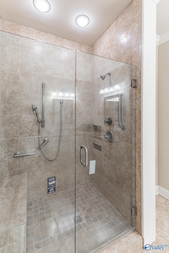 101 Tempo Cir, Harvest, AL 35749 - full bathroom featuring a stall shower and baseboards