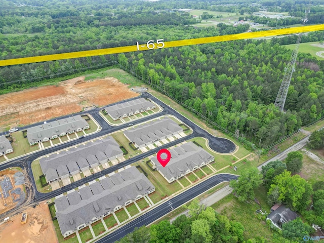413 Lando Cain Rd, Hartselle, AL 35640 - aerial view of a heavily wooded area