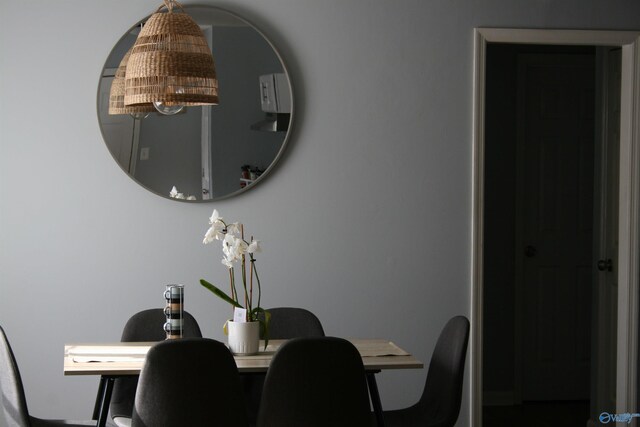 view of dining space