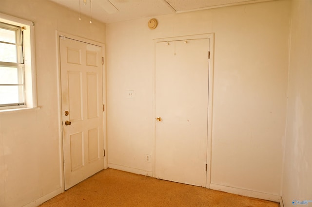 unfurnished bedroom featuring a closet