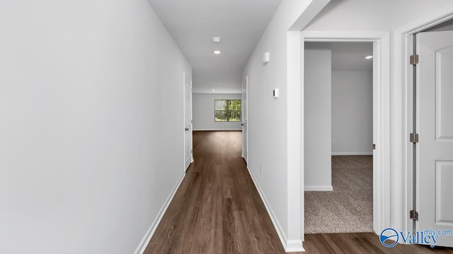 409 Jackson Point Cir, Huntsville, AL 35811 - hall featuring wood finished floors, baseboards, and recessed lighting