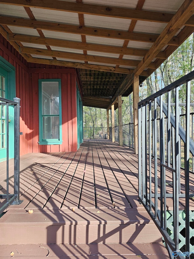 view of wooden terrace