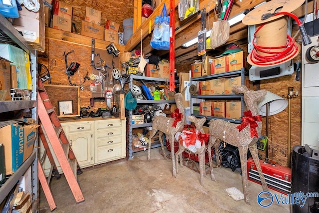 view of storage room