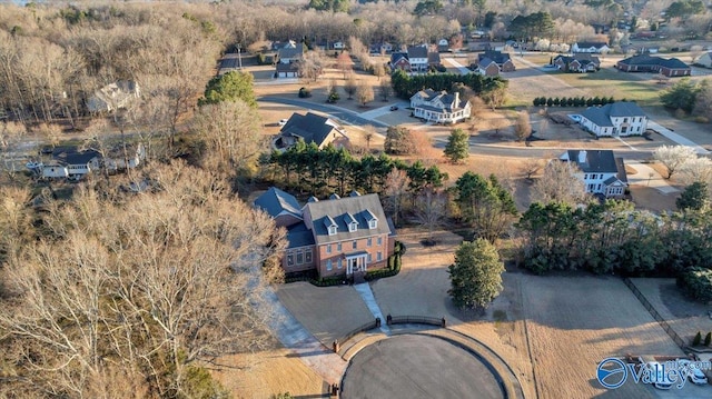 bird's eye view with a residential view