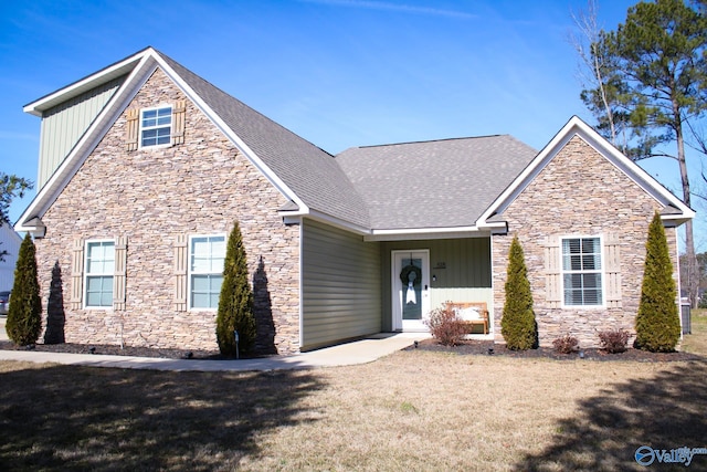 view of property with a front yard