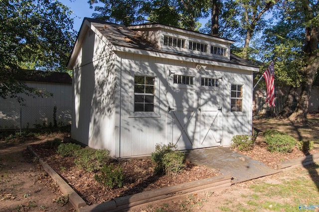 view of outdoor structure