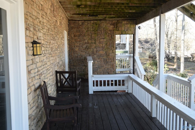 view of wooden terrace