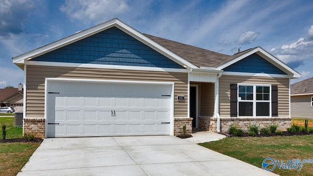 craftsman-style home with a garage