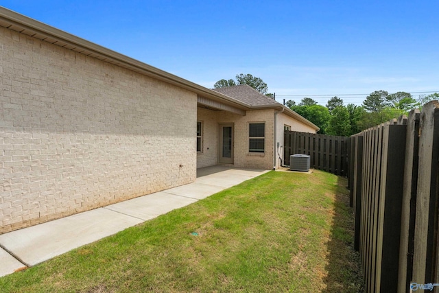429 Lando Cain Rd, Hartselle, AL 35640 - view of yard with central air condition unit and a patio