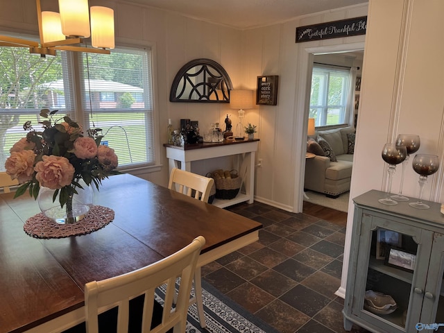 403 Taylor Rd, Glencoe, AL 35905 - dining room featuring stone tile floors