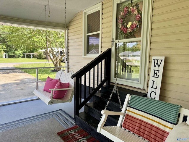403 Taylor Rd, Glencoe, AL 35905 - property entrance with a porch