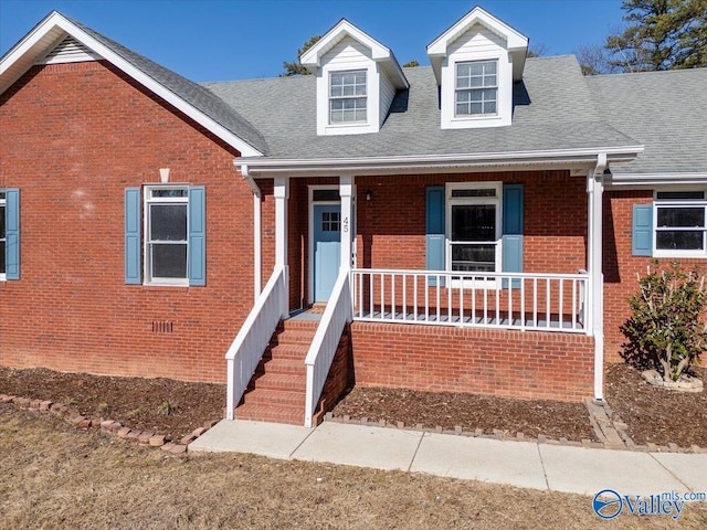 view of front of home featuring a porch