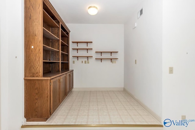 interior space with visible vents