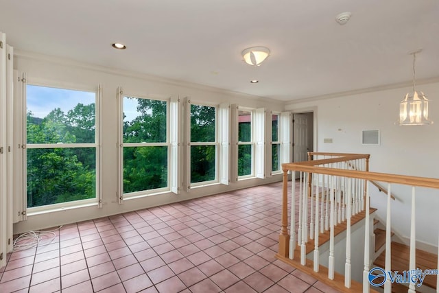 interior space with visible vents and a wealth of natural light