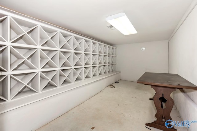 interior space featuring visible vents