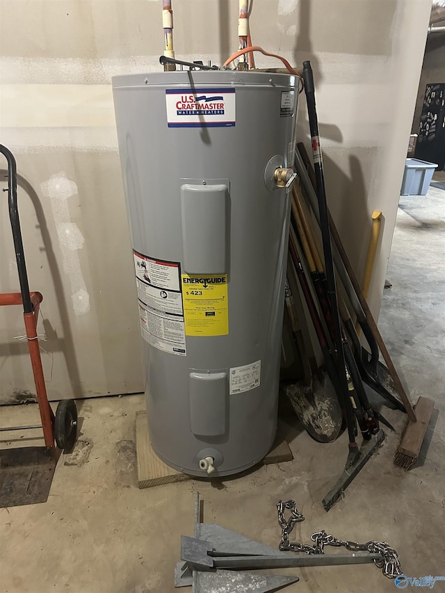 2415 Ruth Rd, Arab, AL 35016 - utility room with electric water heater