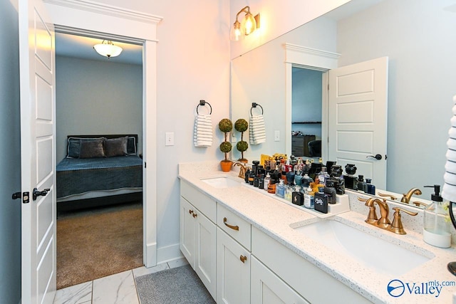 bathroom with vanity