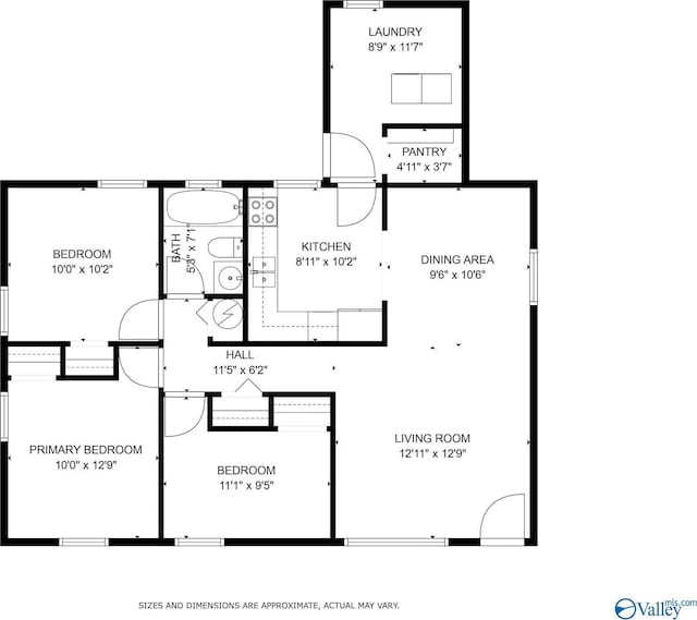 1101 5th Ave SW, Decatur, AL 35601 - floor plan / room layout