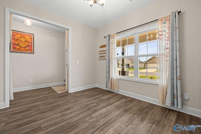 140 Amelia Dr, Harvest, AL 35749 - empty room featuring wood finished floors and baseboards