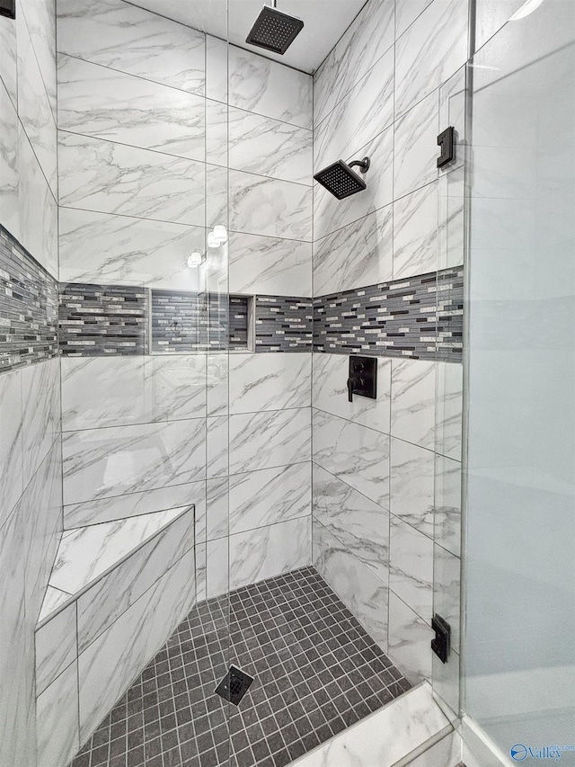 bathroom with walk in shower