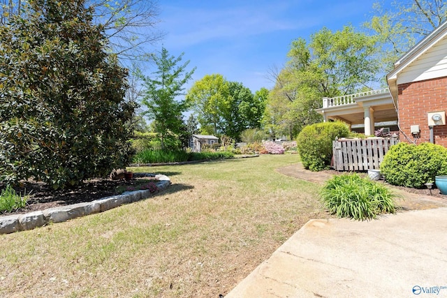 view of yard
