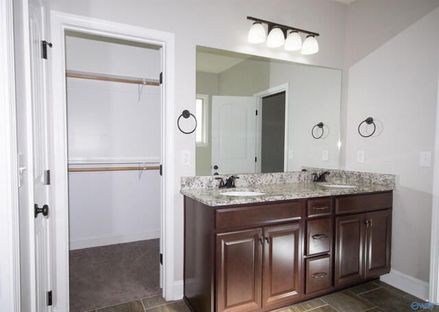 bathroom featuring vanity