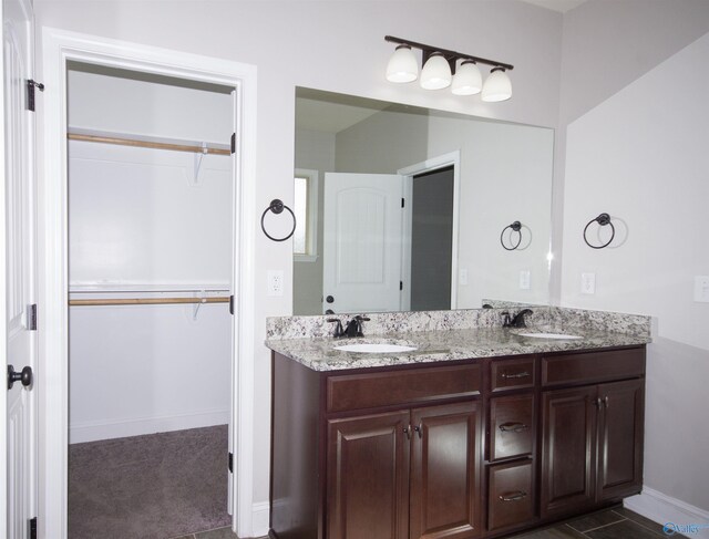 bathroom with vanity