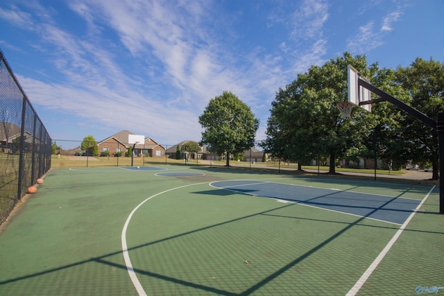 view of basketball court