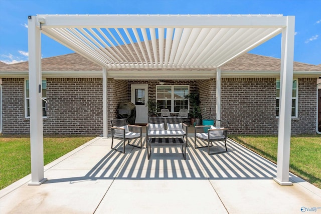 221 Alonzo Toney Dr, Madison, AL 35756 - view of patio with an outdoor living space