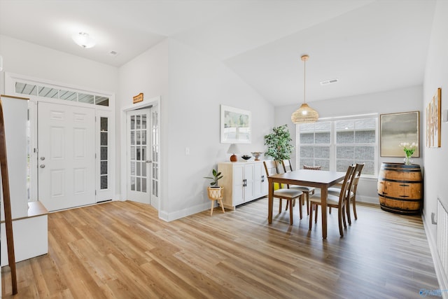 221 Alonzo Toney Dr, Madison, AL 35756 - foyer entrance with light wood-style floors, lofted ceiling, and baseboards