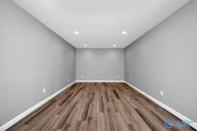 empty room featuring light hardwood / wood-style flooring