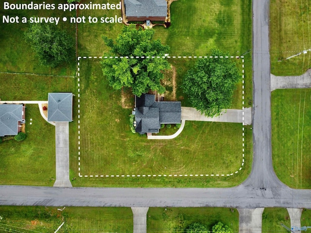 aerial overview of property's location with property boundaries highlighted