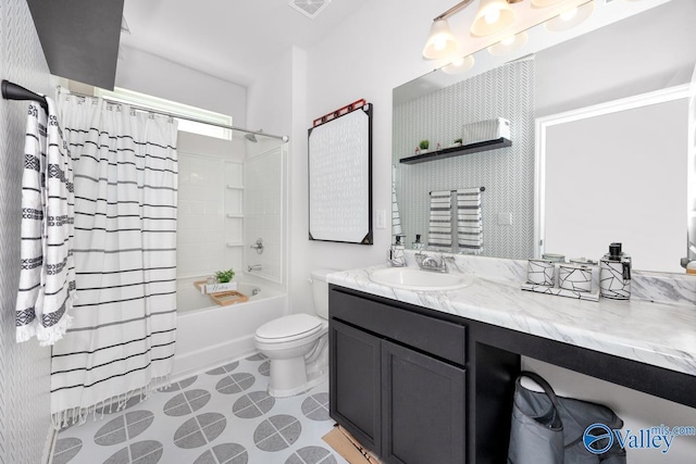 27091 Rabbit Run, Athens, AL 35613 - full bath with vanity and shower / bath combo with shower curtain