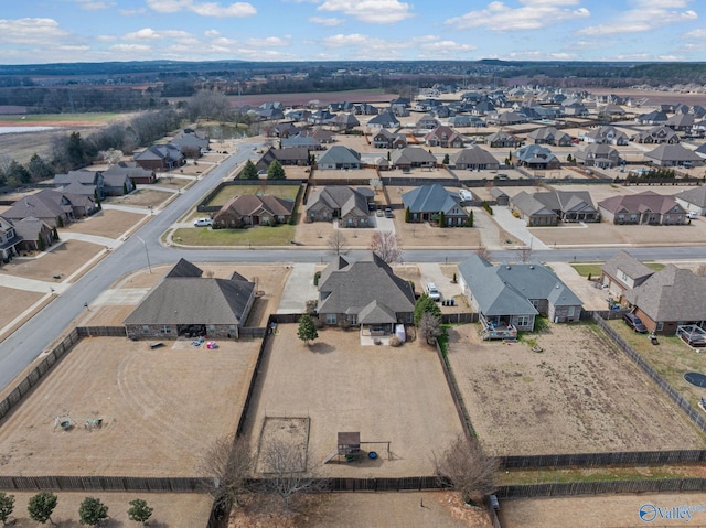 birds eye view of property featuring a residential view