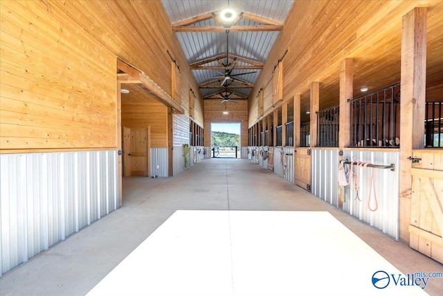 view of horse barn