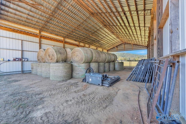 view of horse barn