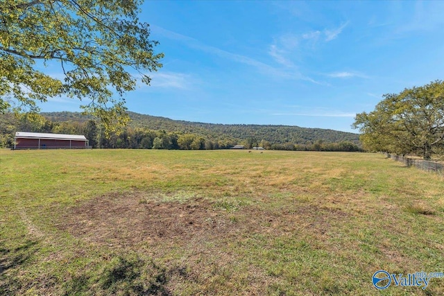 property view of mountains featuring a rural view