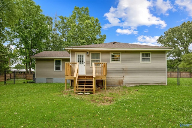 16712 Brooks Dr, Athens, AL 35611 - back of house featuring a deck and stairs