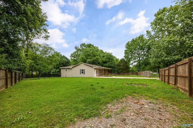 16712 Brooks Dr, Athens, AL 35611 - view of yard with view of wooded area and a patio