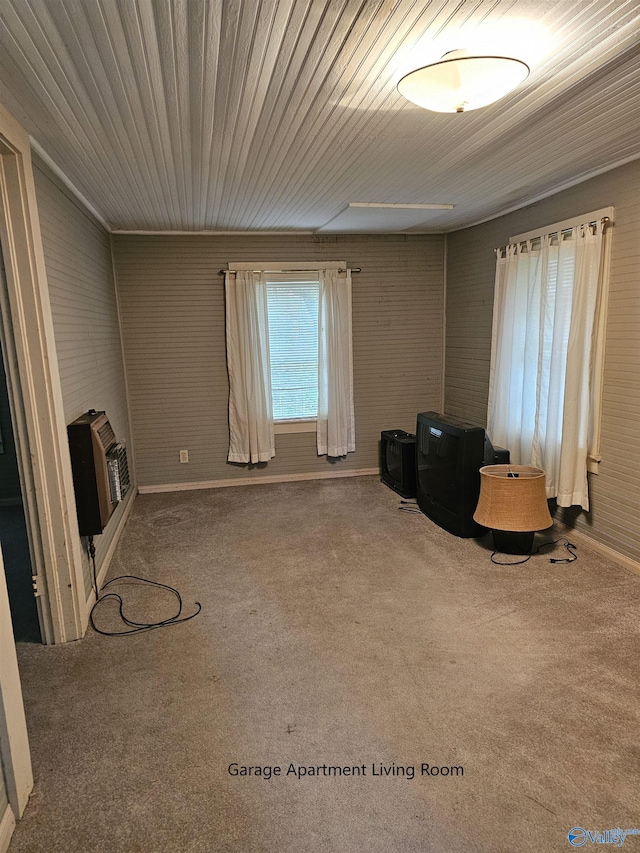 unfurnished room with carpet floors