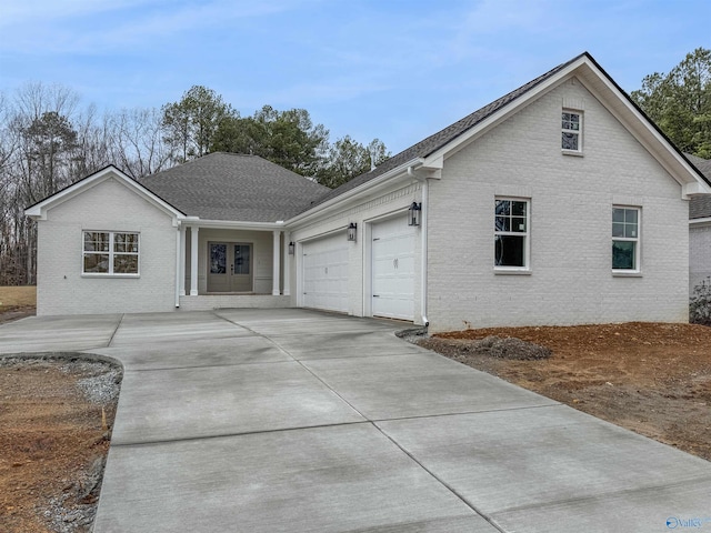 view of front of house featuring a garage