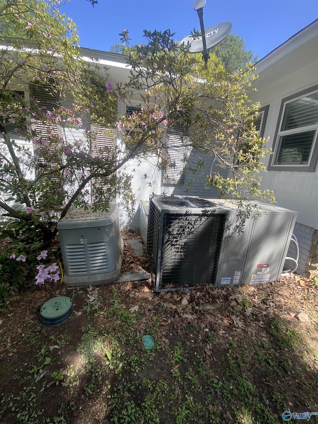 1702 Roseberry Dr, Scottsboro, AL 35769 - details with a power unit and central AC unit