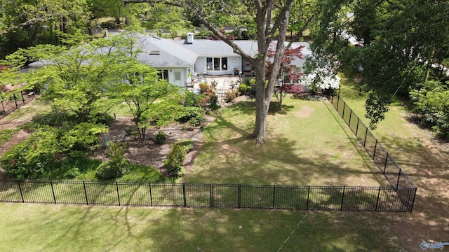 1702 Roseberry Dr, Scottsboro, AL 35769 - view of yard with a fenced backyard