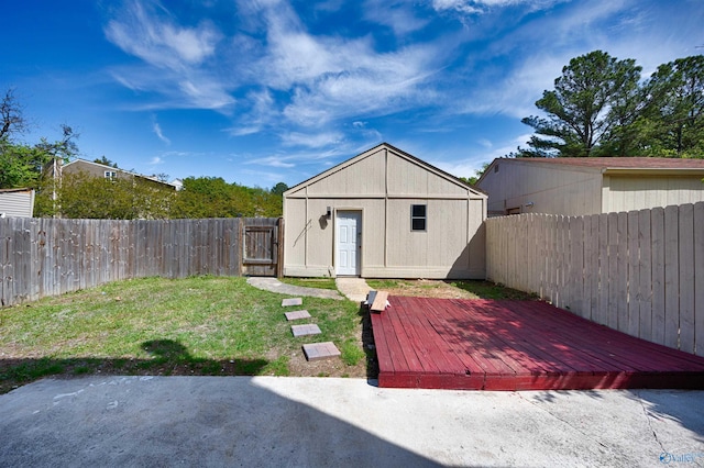 409 Hobbs Rd SE, Huntsville, AL 35803 - view of shed featuring a fenced backyard