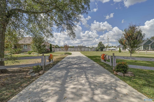 exterior space with a lawn