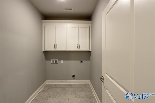 26415 Birkshire Ln, Athens, AL 35613 - laundry room with hookup for an electric dryer, washer hookup, baseboards, and light tile patterned floors