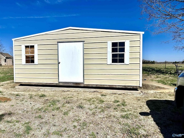 view of outbuilding featuring an outdoor structure