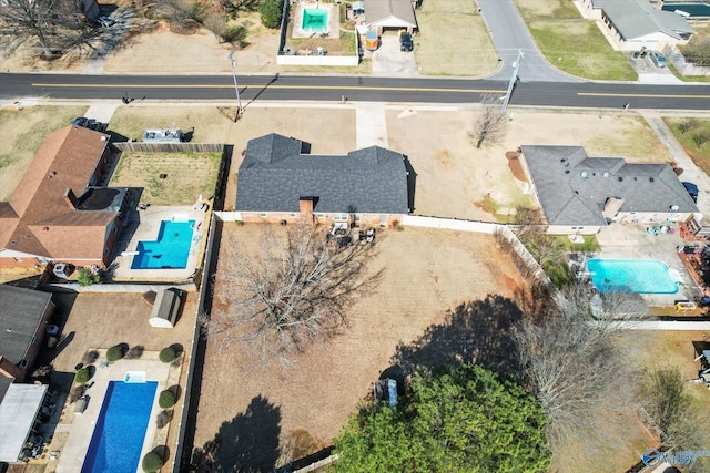 bird's eye view featuring a residential view