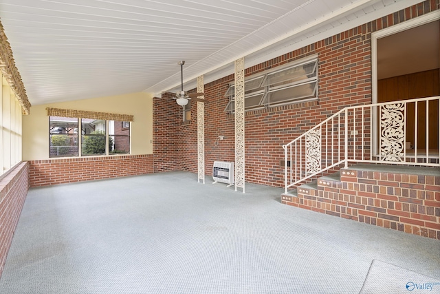 view of patio / terrace with heating unit