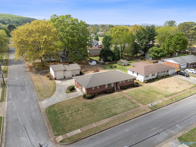 bird's eye view featuring a residential view